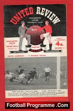 Manchester United v Aston Villa 1958