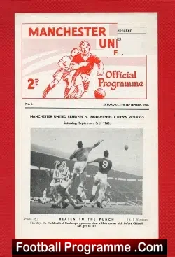 Manchester United v Aston Villa 1960 – Reserves Game
