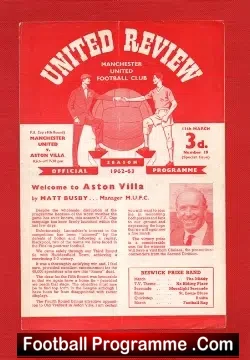 Manchester United v Aston Villa 1963 – Emergency Red Issue