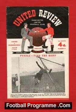 Manchester United v Huddersfield Town 1954