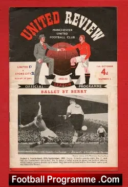 Manchester United v Stoke City 1952