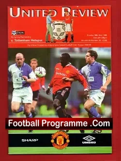 Manchester United v Tottenham 1999 Decider Signed Bobby Charlton
