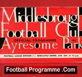 Middlesbrough v Newcastle United 1963