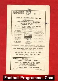 Molesey v Surbiton Town 1960s