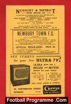 Newbury Town v Windsor Eton 1956 – Metropolitan District