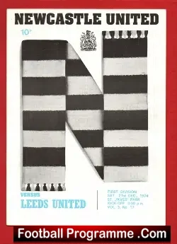 Newcastle United v Leeds United 1974