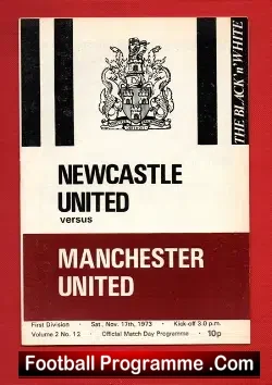 Newcastle United v Manchester United 1973
