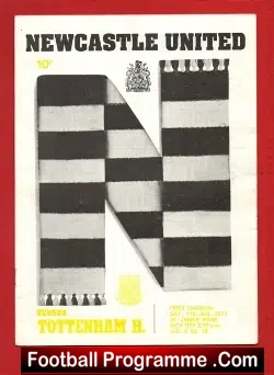 Newcastle United v Tottenham 1975