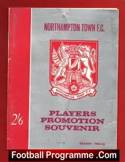 Northampton Town Players Promotion Souvenir Programme 1964 – 65