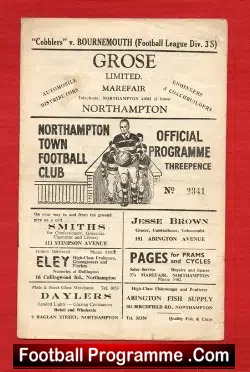 Northampton Town v Bournemouth 1952