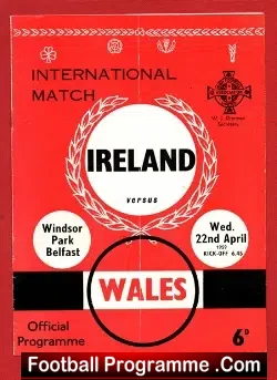 Northern Ireland v Wales 1959