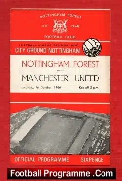 Nottingham Forest v Manchester United 1966