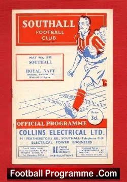 Southall United v Royal Navy 1959 – Hospital Cup Match