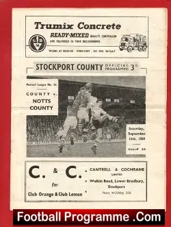 Stockport County v Notts County 1959