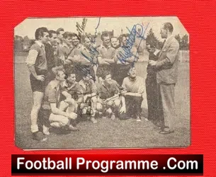 Walsall FC Multi Signed Team Picture 1950s - football memorabilia
