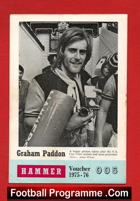 West Ham United v Tottenham 1975 – Multi Autographed