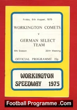 Workington Speedway v German Select Team 1975 – Germany