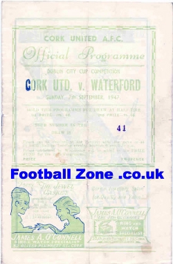 Cork City v Waterford 1947