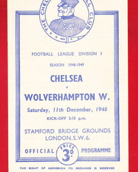Chelsea v Wolves 1948 - 1940s Programme