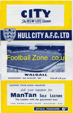 Hull City v Walsall 1964 - to clear