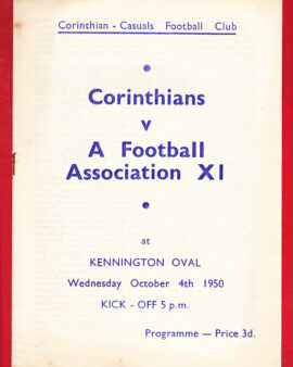 Corinthians v Football Association 1950 – at Kennington Oval