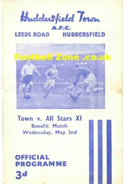 Huddersfield Town v All Stars 1956 + Shankly + Lofthouse