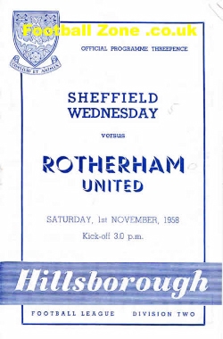 Sheffield Wednesday v Rotherham United 1958