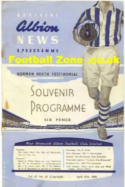 West Bromwich Albion v International Select 1956