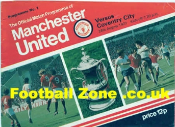 Manchester United v Coventry City 1977