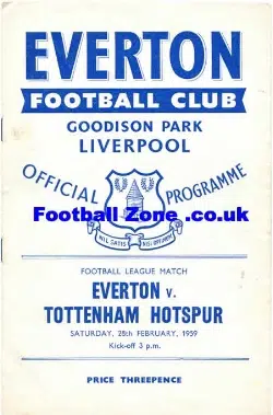 Everton v Tottenham 1959