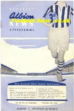 West Bromwich Albion v Atletico De Bilbao 1958
