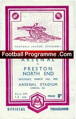 Arsenal v Preston 1949