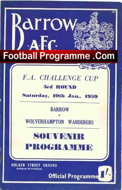 Barrow v Wolves 1959