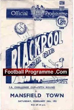 Blackpool v Mansfield Town 1951