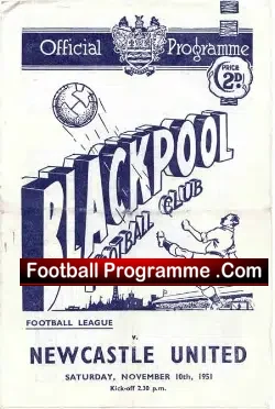 Blackpool v Newcastle United 1951