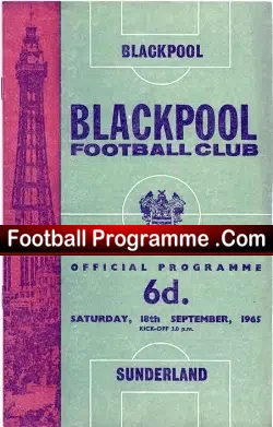 Blackpool v Sunderland 1965
