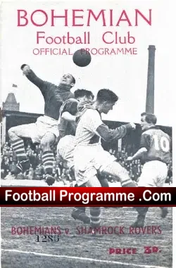 Bohemian v Shamrock Rovers 1952