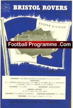 Bristol Rovers v Leyton Orient 1959