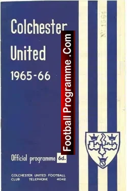 Colchester United v Hartlepool United 1965