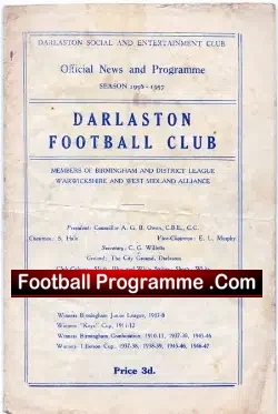 Darlaston v Bilston Town 1956