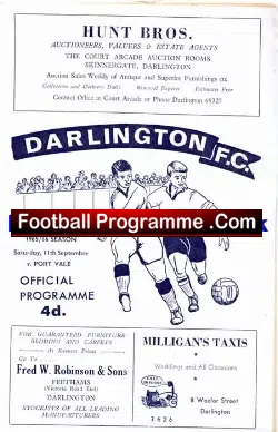 Darlington v Port Vale 1965