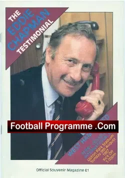 Eddie Chapman Testimonial Benefit Match West Ham United 1987