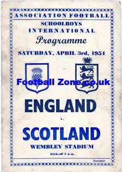 England v Scotland 1954 – Wembley Pirate Football Programme