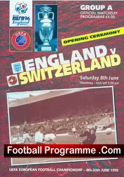 England v Switzerland 1996 – Euro 96 Opening Match
