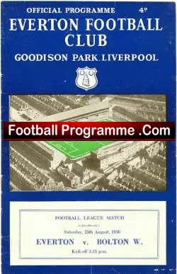 Everton v Bolton Wanderers 1956