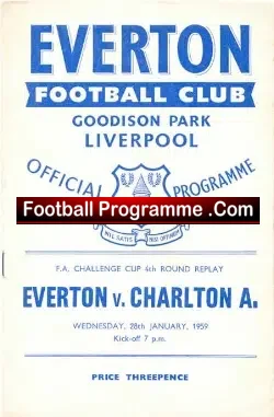 Everton v Charlton Athletic 1959