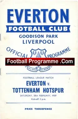 Everton v Tottenham 1959