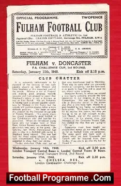Fulham v Doncaster Rovers 1948