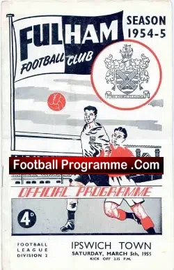 Fulham v Ipswich Town 1955