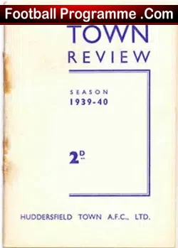 Huddersfield Town Football Club Official Handbook 1939 – 1940